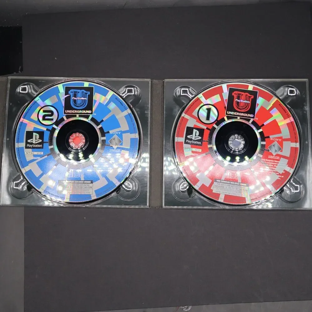 PlayStation Underground v 2.4 (1998) Video Game Demo Disc Set Untested Vintage